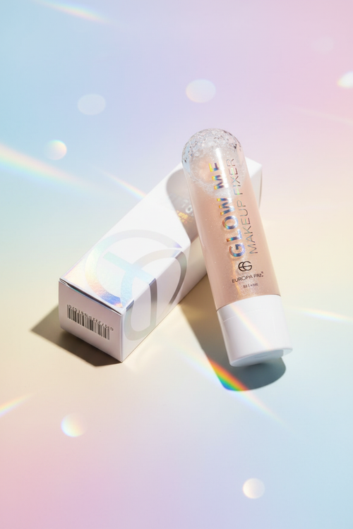 Bella Keen Glow Me Makeup Fixer – Holographic Editorial Studio Shot