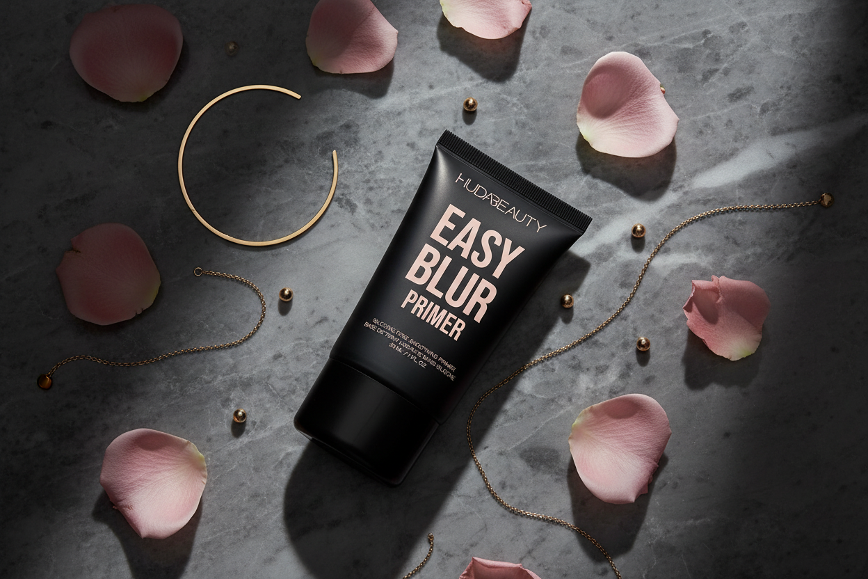 Huda Beauty Easy Blur Primer Flat Lay