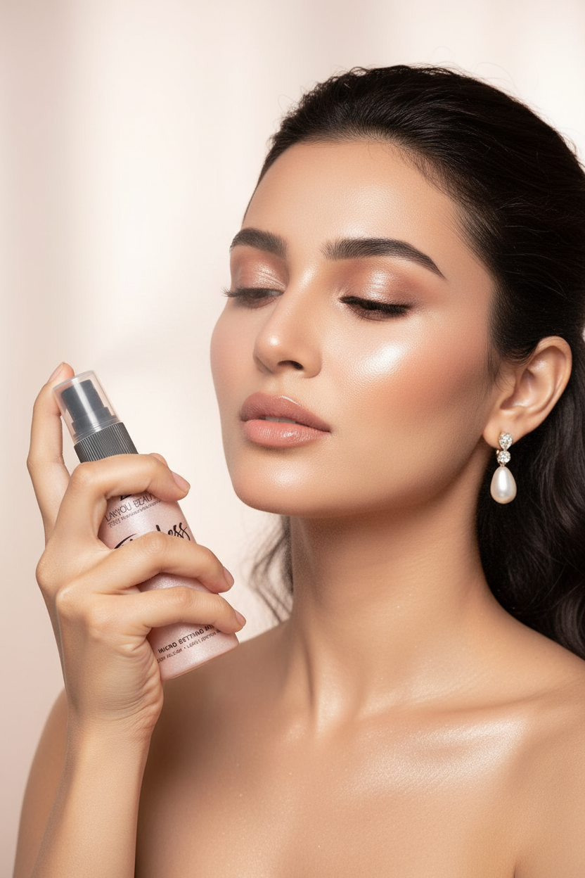 Lakyou Beauty Flawless Shine Mist – Model Shot