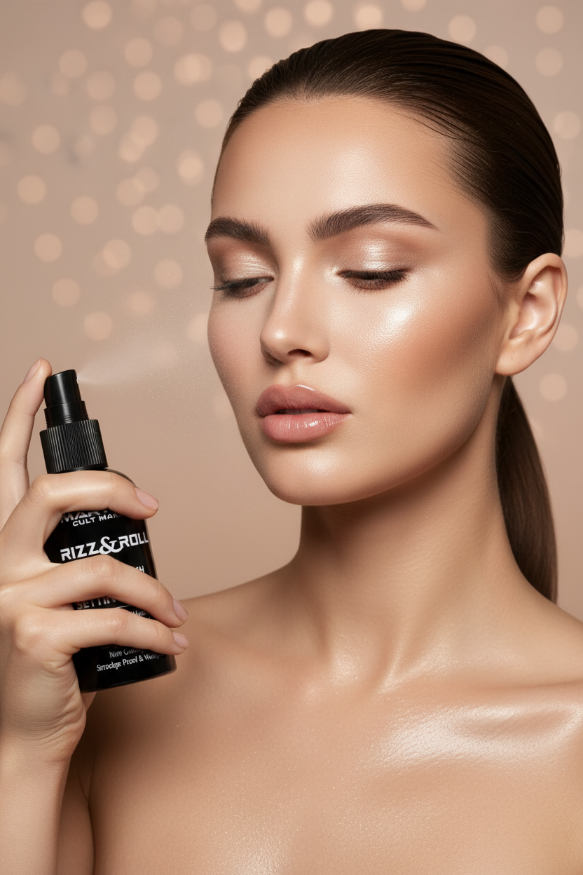 Mary Jo K Rizz & Roll Setting Spray – Model Shot