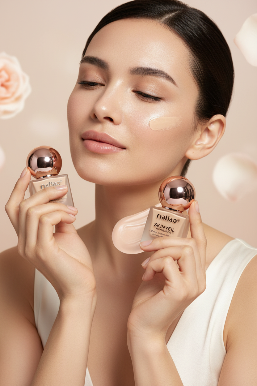 Model using Maliao Skinveil Foundation