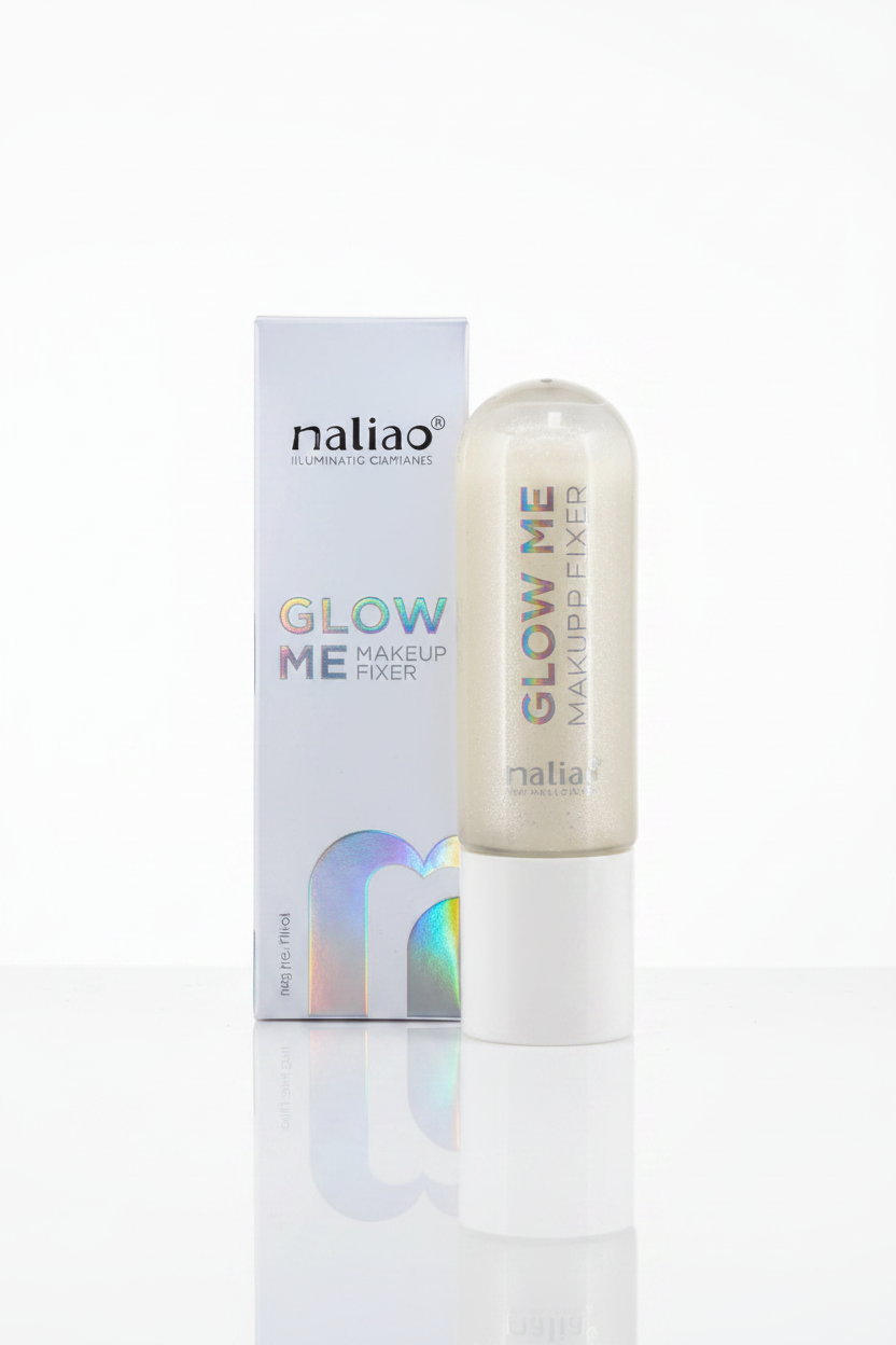 Nalia Glow Me Illuminating Makeup Fixer – White Background Studio Shot