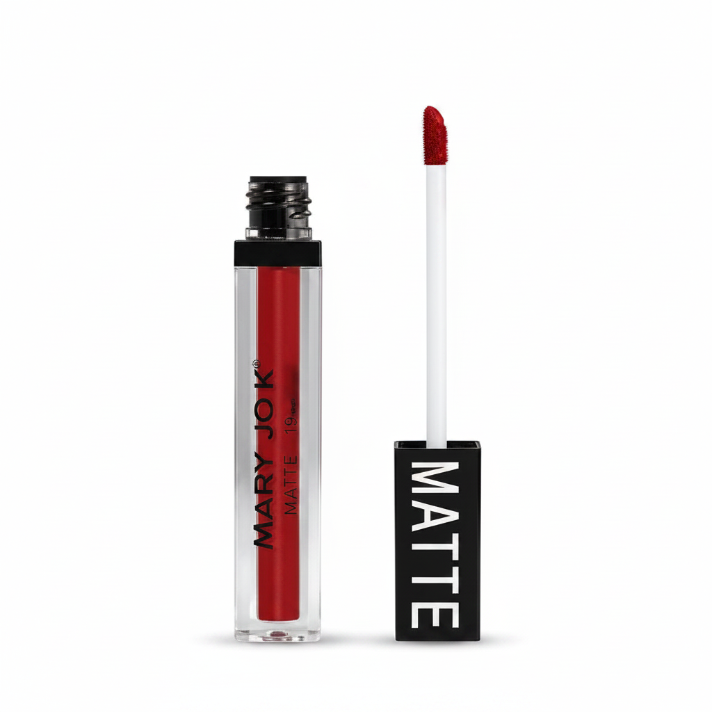 Red Matte Liquid Lipstick Studio Shot