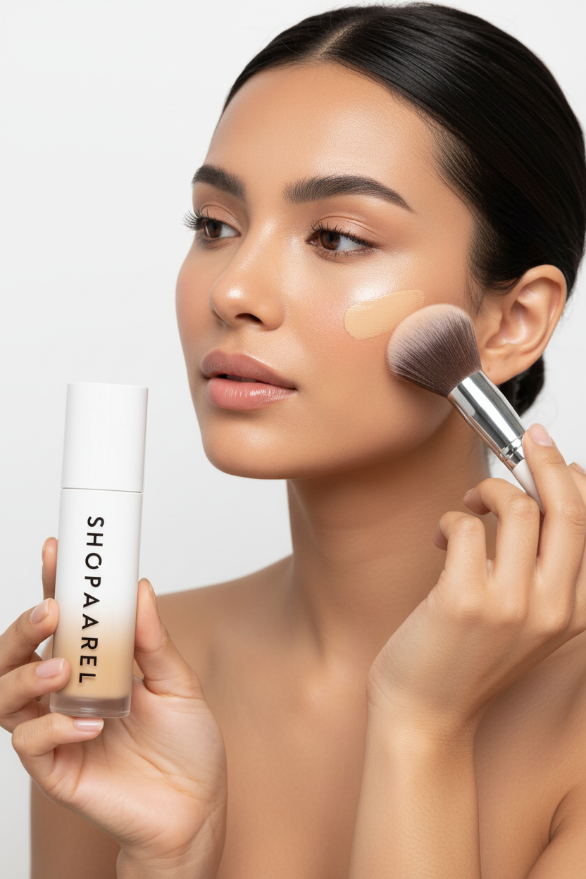 Shopaarel Foundation Model Shot with Product