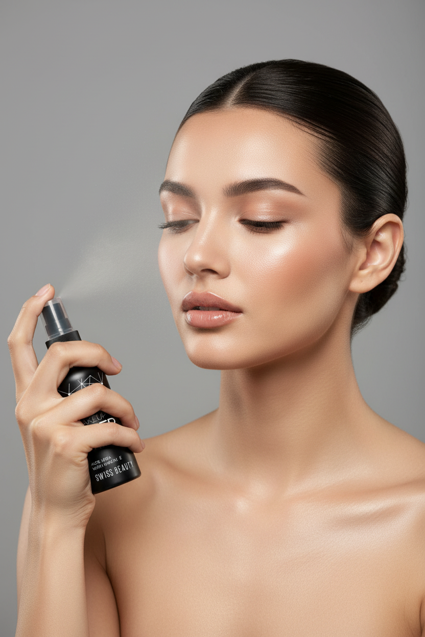 Swiss Beauty Natural Makeup Fixer – Model Shot